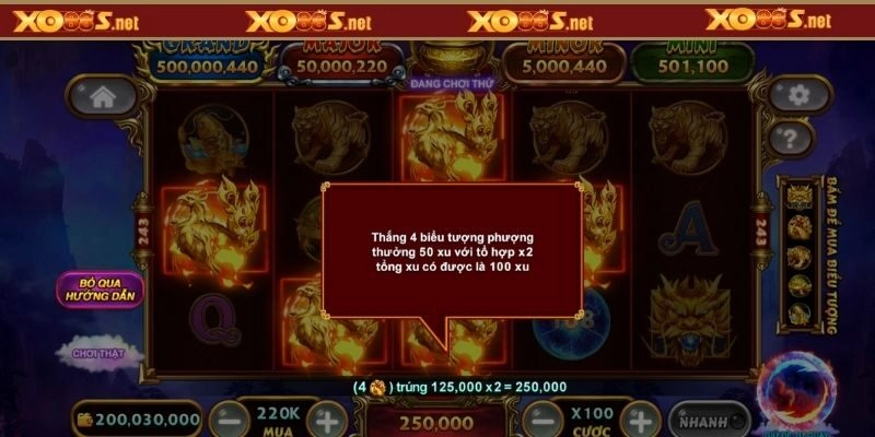 Hệ thống 4 cấp độ jackpot lũy tiến